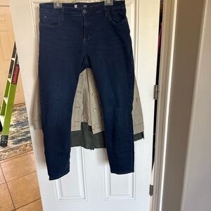 KUT From The Kloth Toothpick Skinny size 16S, dark wash stretch denim.